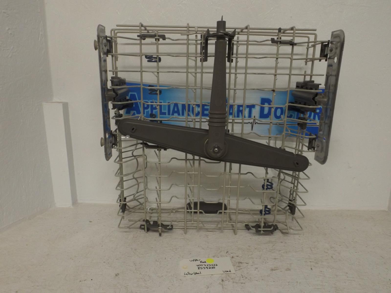 Whirlpool Dishwasher W10727422 8539235 Upper Dish Rack Used Whirlpool Dishwasher W10727422 8539235 Upper Dish Rack Used